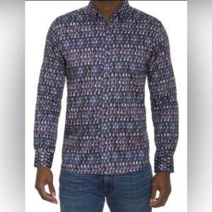 Robert Graham Andoloni Multicolor Geometric Men's Shirt -XL